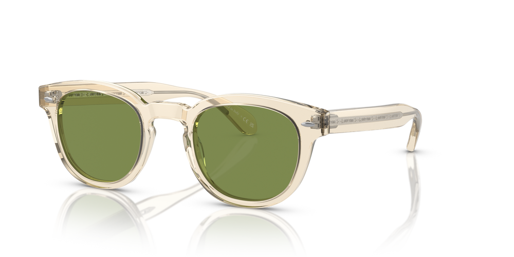 Oliver Peoples Sheldrake Sun-F con montatura Marrone camoscio e lenti  Verde - immagine 1