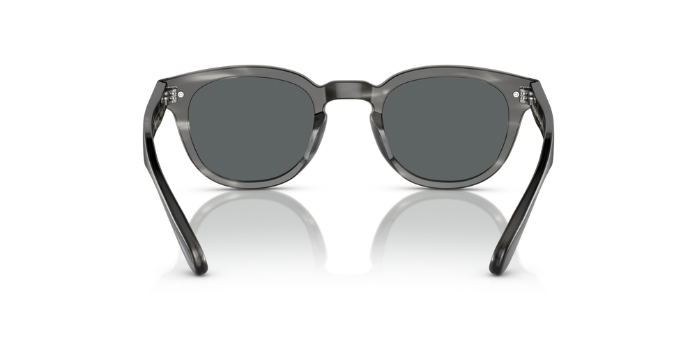 Oliver Peoples Sheldrake Sun Low Bridge Fit avec une monture Écaille de tortue Charcoal et des verres Gris - image 5