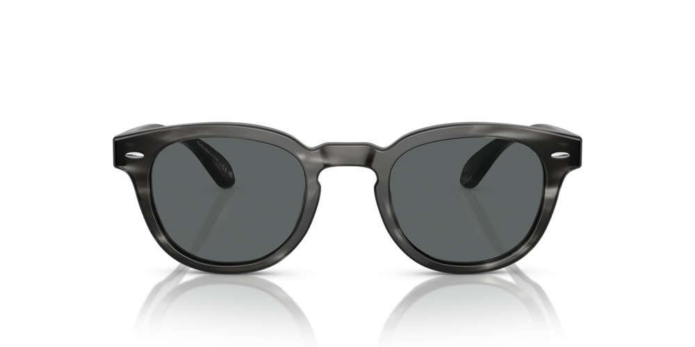 Oliver Peoples Sheldrake Sun Low Bridge Fit avec une monture Écaille de tortue Charcoal et des verres Gris - image 2