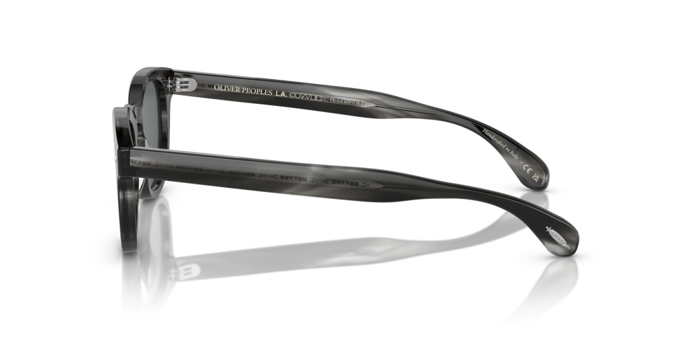 Oliver Peoples Sheldrake Sun Low Bridge Fit avec une monture Écaille de tortue Charcoal et des verres Gris - image 4
