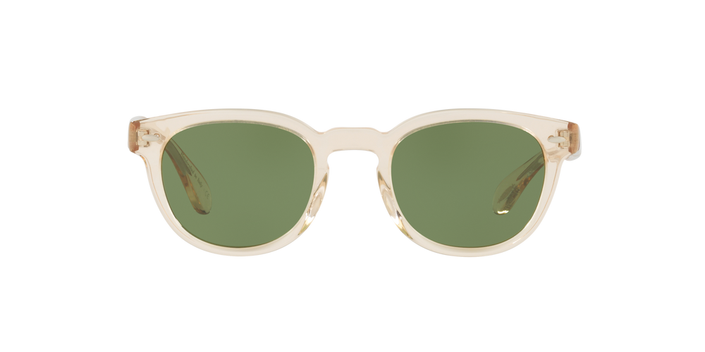 Oliver Peoples Sheldrake Sun、Buffフレーム、グリーンレンズ - 画像 2