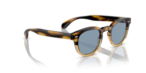 Oliver Peoples Sheldrake Sun with Canarywood Gradient frame and Blue lenses - image 3