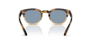 Oliver Peoples Sheldrake Sun with Canarywood Gradient frame and Blue lenses - Image 5