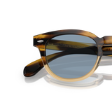 Oliver Peoples Sheldrake Sun con montatura Giallo Canarino Sfumato e lenti  Blu - Variant