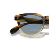 Oliver Peoples Sheldrake Sun with Canarywood Gradient frame and Blue lenses - Variant