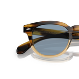 Oliver Peoples Sheldrake Sun with Canarywood Gradient frame and Blue lenses - Variant