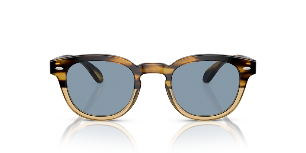 Oliver Peoples Sheldrake Sun with Canarywood Gradient frame and Blue lenses - image 2