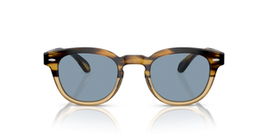 Oliver Peoples Sheldrake Sun with Canarywood Gradient frame and Blue lenses - image 2