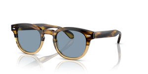 Oliver Peoples Sheldrake Sun with Canarywood Gradient frame and Blue lenses - image 1