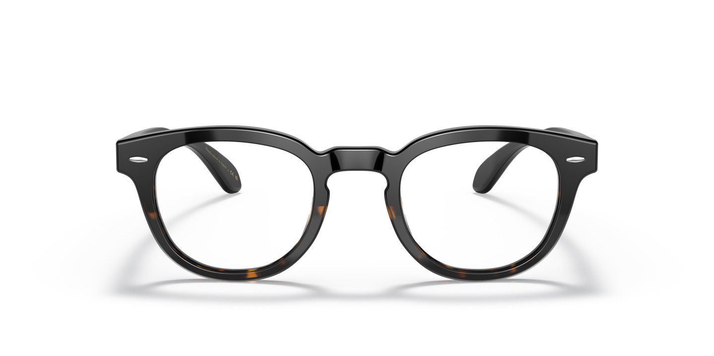 Oliver Peoples Sheldrake Sun with Black/362 Gradient frame and Clear lenses - Image Lenses
