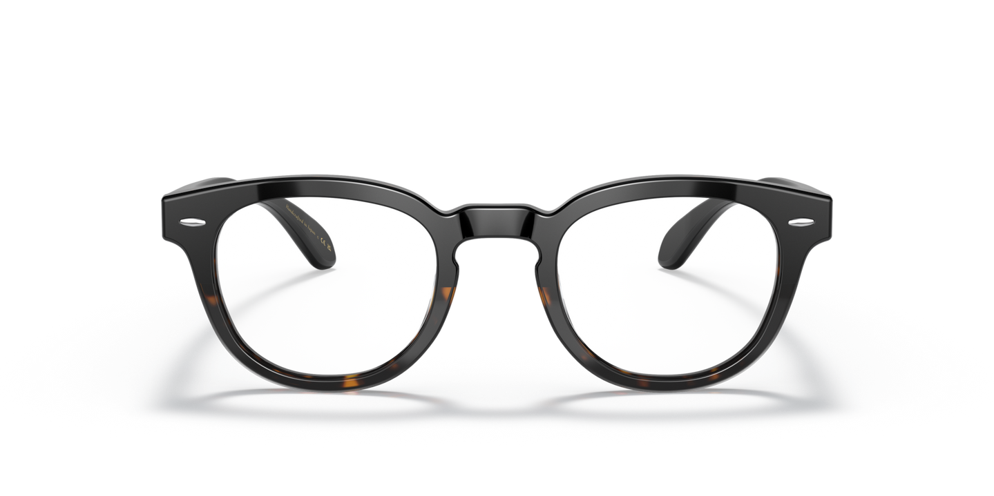Sie Oliver Peoples Sheldrake Sun mit Schwarz Verlauf 362 Gestell und Klar Gläsern - Bild Gläser