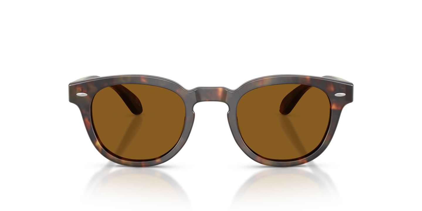 Sie Oliver Peoples Sheldrake Sun mit DTB Gestell und Braun Gläsern - Bild Material