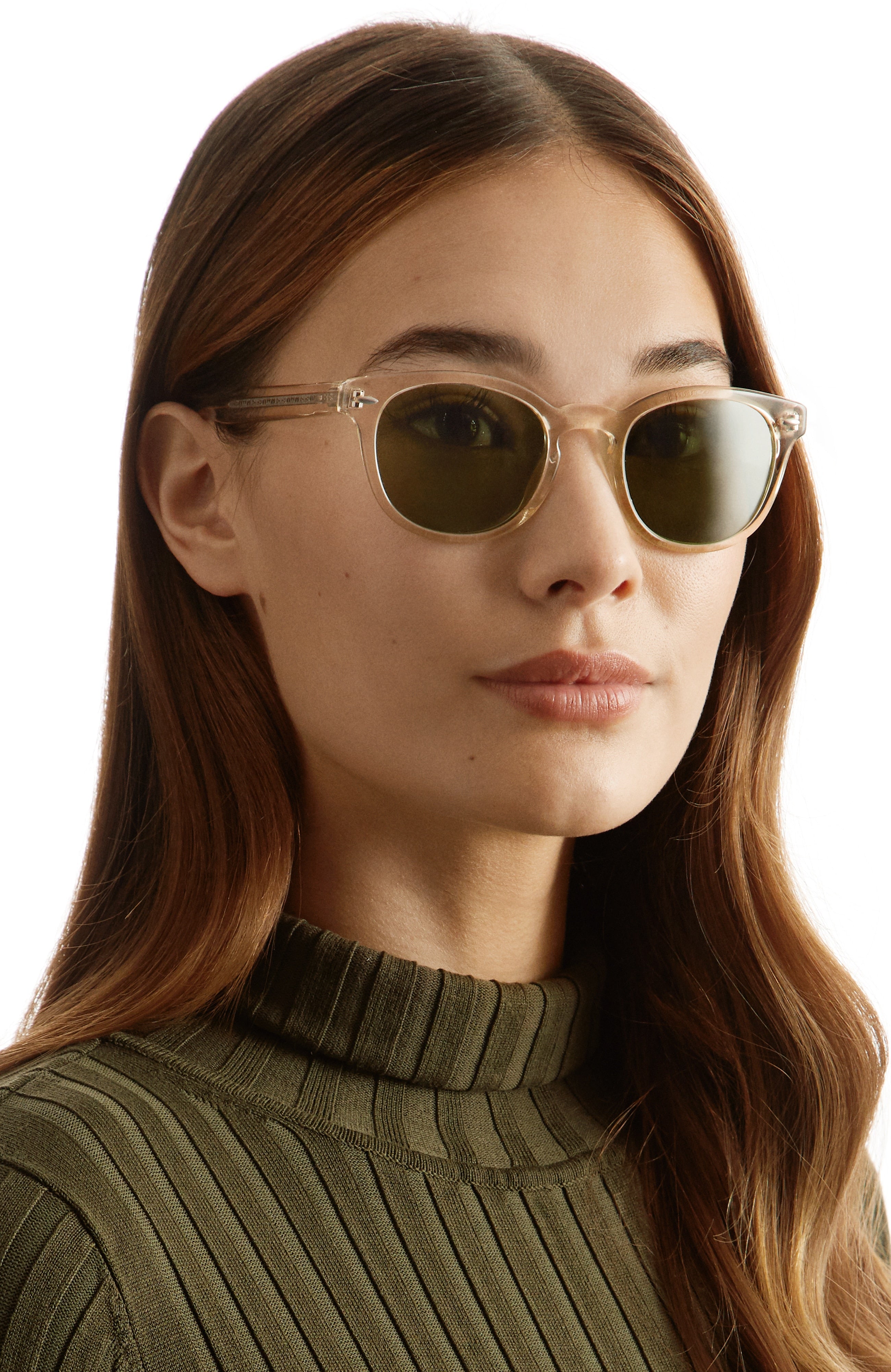 Oliver Peoples Sheldrake Sun with Canarywood Gradient frame and