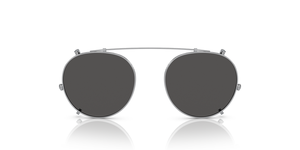 Oliver Peoples O'Malley Clip with Silver frame and Grey lenses