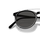 Oliver Peoples O'Malley Clip with Silver frame and Grey lenses - Variant