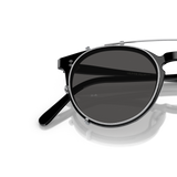 Oliver Peoples O'Malley Clip with Silver frame and Grey lenses - Variant