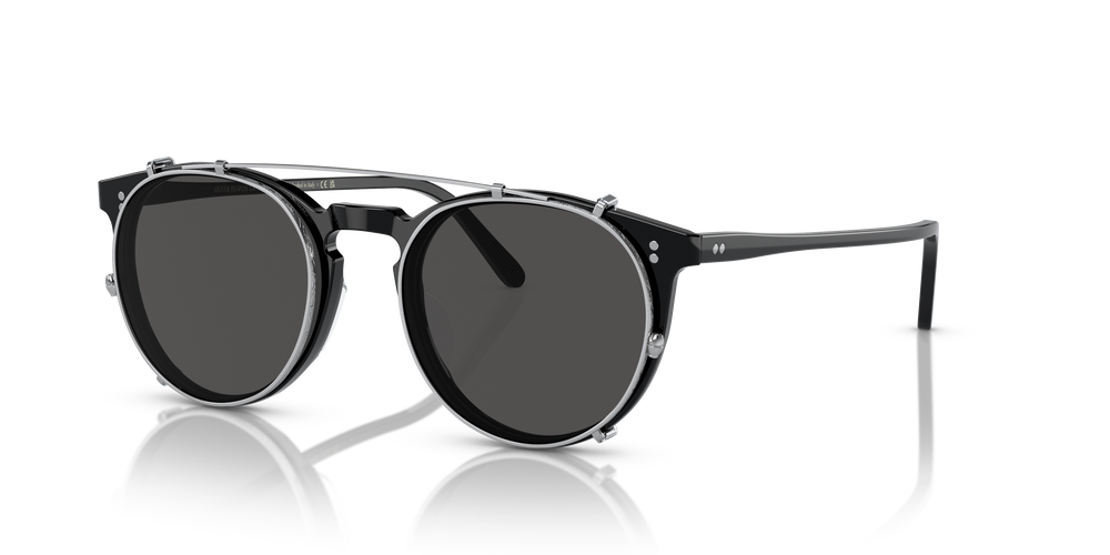 Oliver Peoples O'Malley Clip with Silver frame and Grey lenses - Image 2