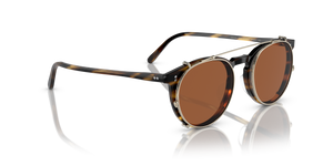 Oliver Peoples O'Malley Clip with Gold frame and Brown lenses - Image 4