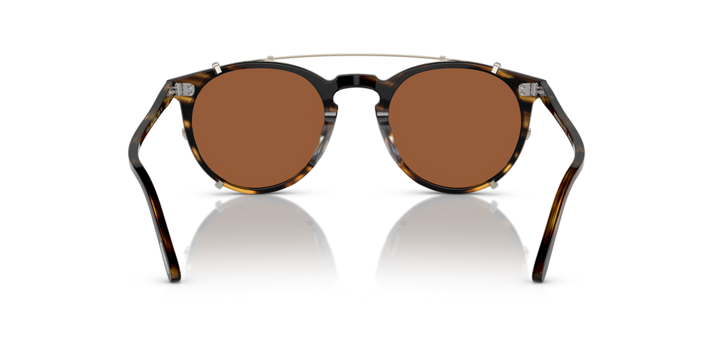 Sie Oliver Peoples O'Malley Clip mit Gold Gestell und Braun Gläsern - bild 6