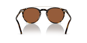 Sie Oliver Peoples O'Malley Clip mit Gold Gestell und Braun Gläsern - bild 6