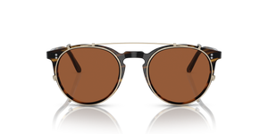 Sie Oliver Peoples O'Malley Clip mit Gold Gestell und Braun Gläsern - bild 3