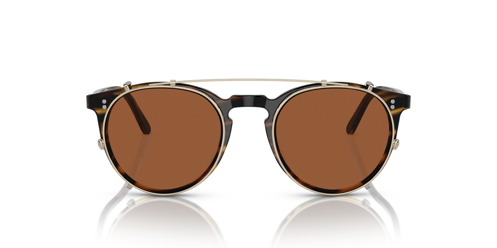Oliver Peoples O'Malley Clip con montatura Oro e lenti  Marrone - immagine 3
