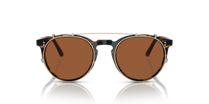 Oliver Peoples O'Malley Clip with Gold frame and Brown lenses - Image 3