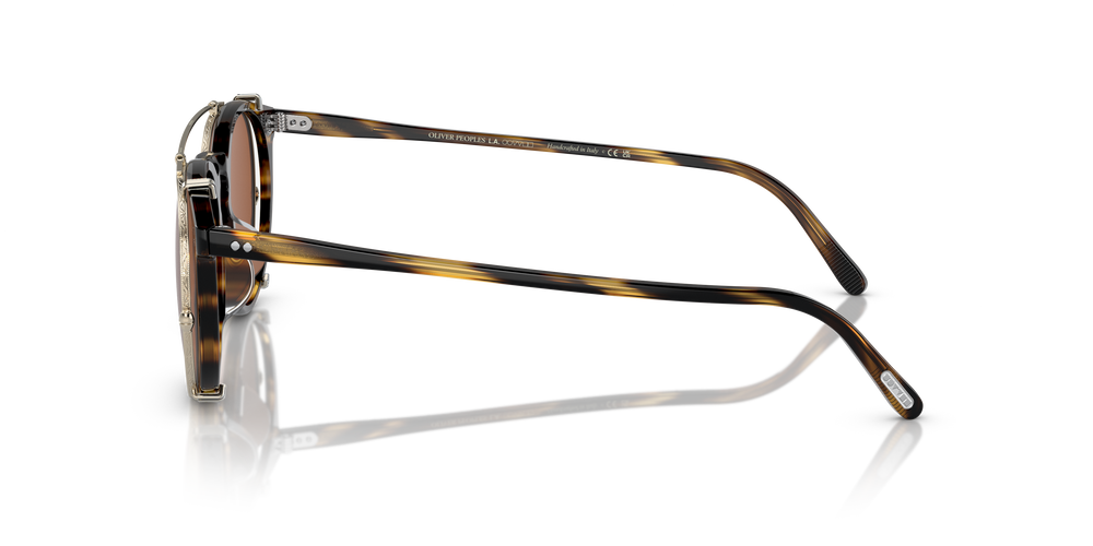 Oliver Peoples O'Malley Clip with Gold frame and Brown lenses - Image 5