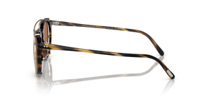 Oliver Peoples O'Malley Clip with Gold frame and Brown lenses - Image 5