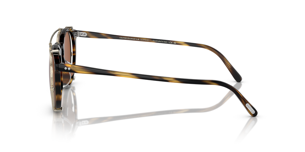 Sie Oliver Peoples O'Malley Clip mit Gold Gestell und Braun Gläsern - bild 5