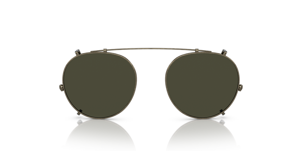 Oliver Peoples O'Malley Clip、アンティークゴールドフレーム、グリーンレンズ - 画像 7