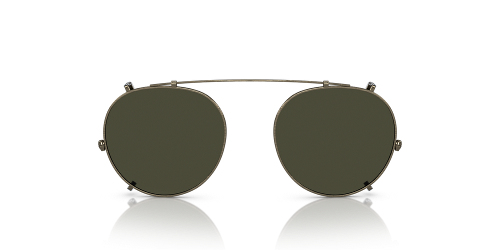 Oliver Peoples O'Malley Clip with Antique Gold frame and Green lenses - image 1