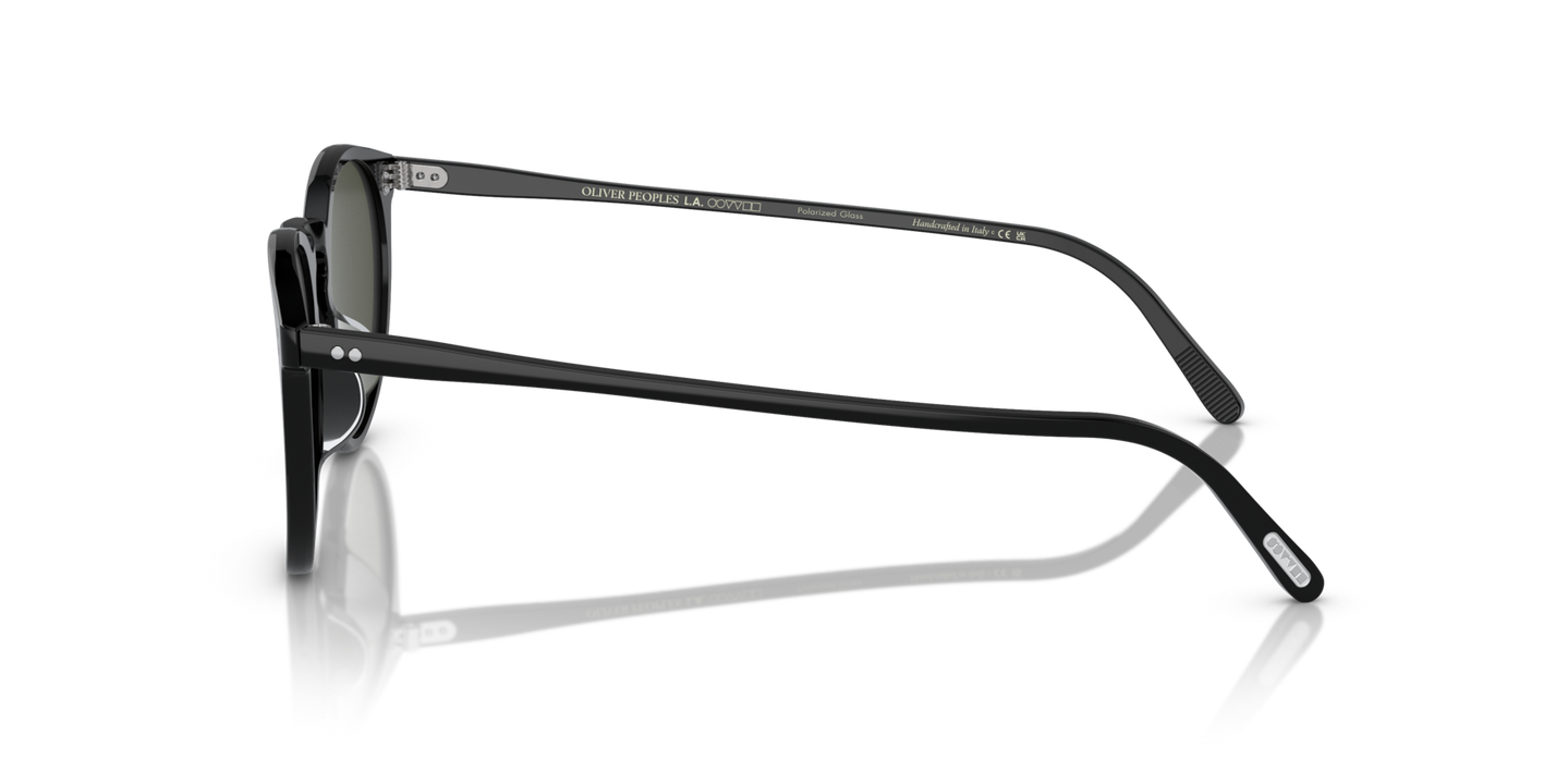 Oliver Peoples O'Malley Sun with Black frame and Grey lenses - Image Hinge