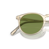 Oliver Peoples O'Malley Sun with Buff frame and Green lenses - Variant