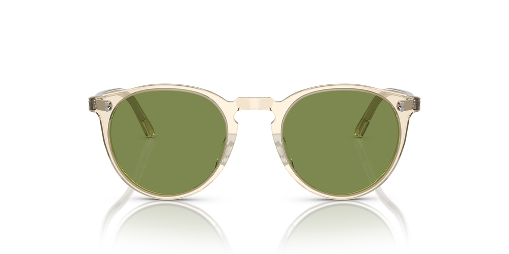 Oliver Peoples O'Malley Sun with Buff frame and Green C lenses