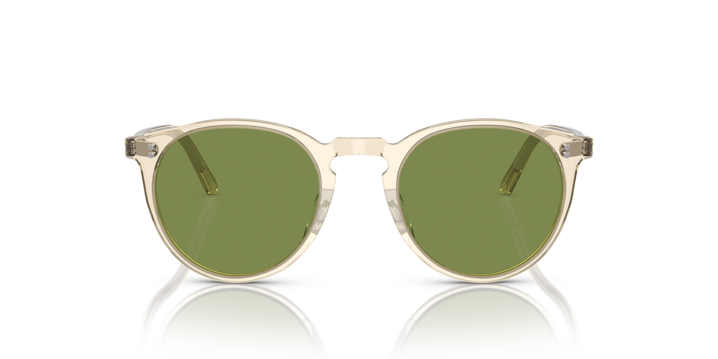 Oliver Peoples O'Malley Sun with Buff frame and Green lenses - Image Material