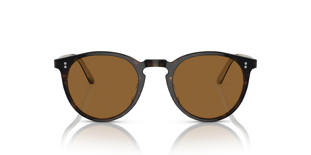 Oliver Peoples O'Malley Sun avec une monture 362-Corne et des verres Brun - L'image 2