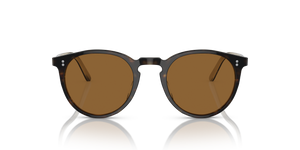 Oliver Peoples O'Malley Sun avec une monture 362-Corne et des verres Brun - L'image 2