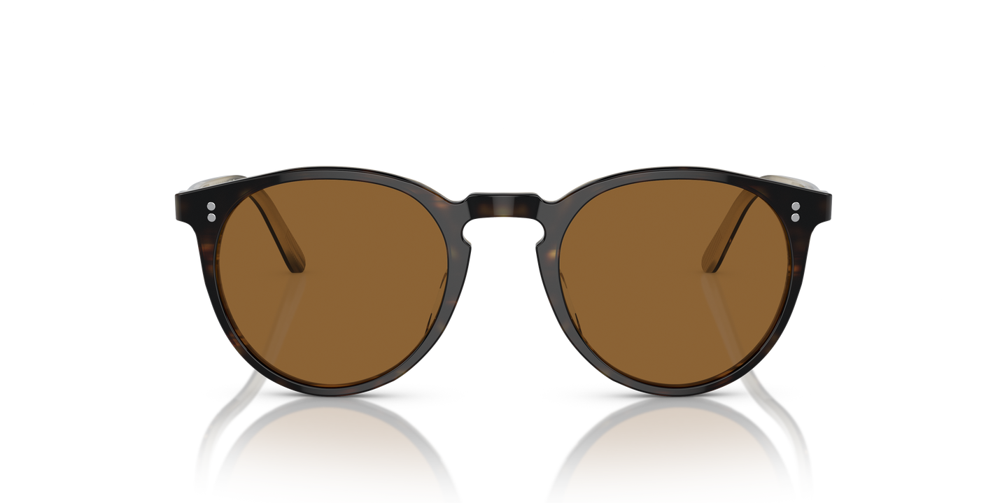 Oliver Peoples O'Malley Sun with 362-Horn frame and Brown lenses