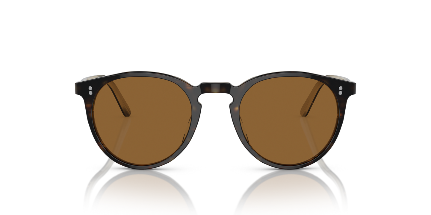 Oliver Peoples O'Malley Sun con montura 362-Cuerno y lentes Marrón - Imagen Material