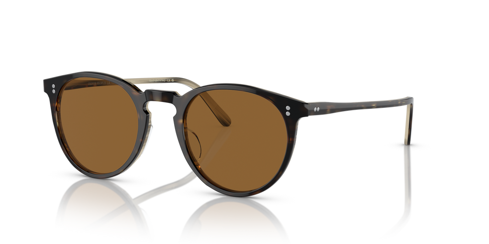 Oliver Peoples O'Malley Sun con montura 362-Cuerno y lentes Marrón - imagen 4
