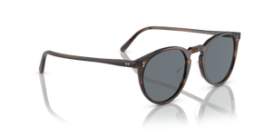 Oliver Peoples O'Malley Sun with Tuscany Tortoise frame and Blue lenses - Image 3