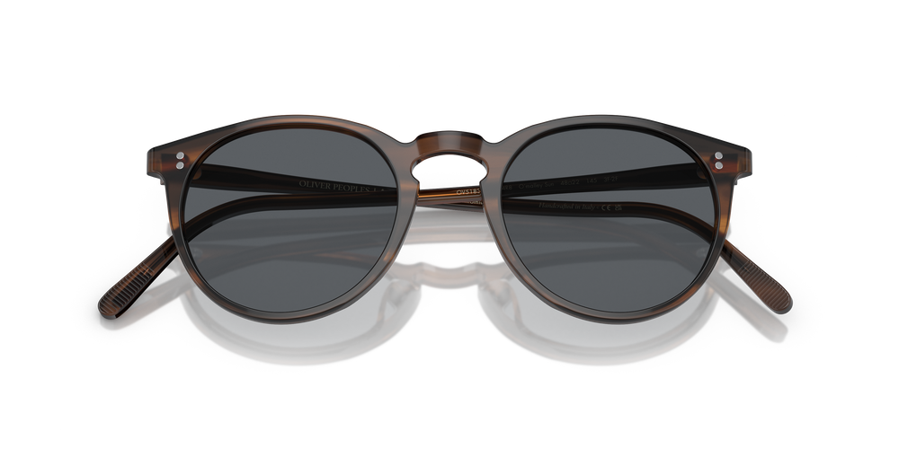 Oliver Peoples O'Malley Sun with Tuscany Tortoise frame and Blue lenses - Image 6