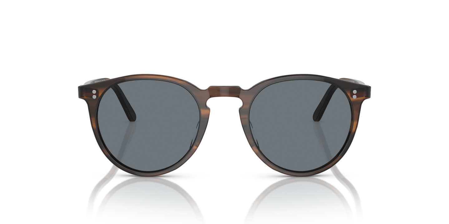 Oliver Peoples O'Malley Sun with Tuscany Tortoise frame and Blue lenses - Image Lenses