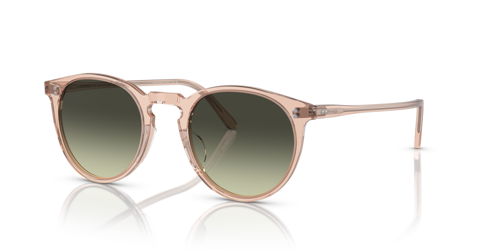 Oliver Peoples O'Malley Sun with Champagne Quartz frame and Green lenses - Image 3