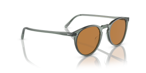 Oliver Peoples O'Malley Sun with Dusty Aqua frame and Brown lenses - Image 3