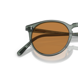 Oliver Peoples O'Malley Sun with Dusty Aqua frame and Brown lenses - Variant