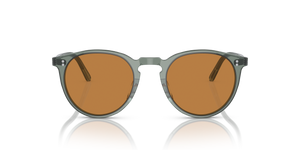 Oliver Peoples O'Malley Sun、Dusty Aquaフレーム、ブラウンレンズ - 画像 2
