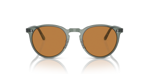 Oliver Peoples O'Malley Sun avec une monture Dusty Aqua et des verres Brun - image 2