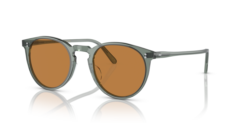 Oliver Peoples O'Malley Sun with Dusty Aqua frame and Cognac